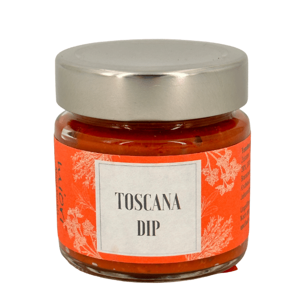 Toscana Dip | 125 g | Tomaten Brotaufstrich mit Kräutern | Vegan